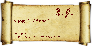 Nyagul József névjegykártya