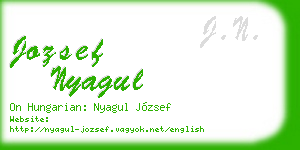 jozsef nyagul business card